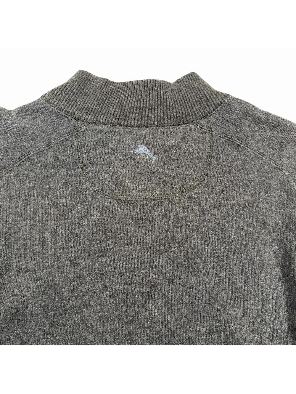 Tommy Bahama 100% Cotton Quarter-Zip Mock Neck Sweater Size Large